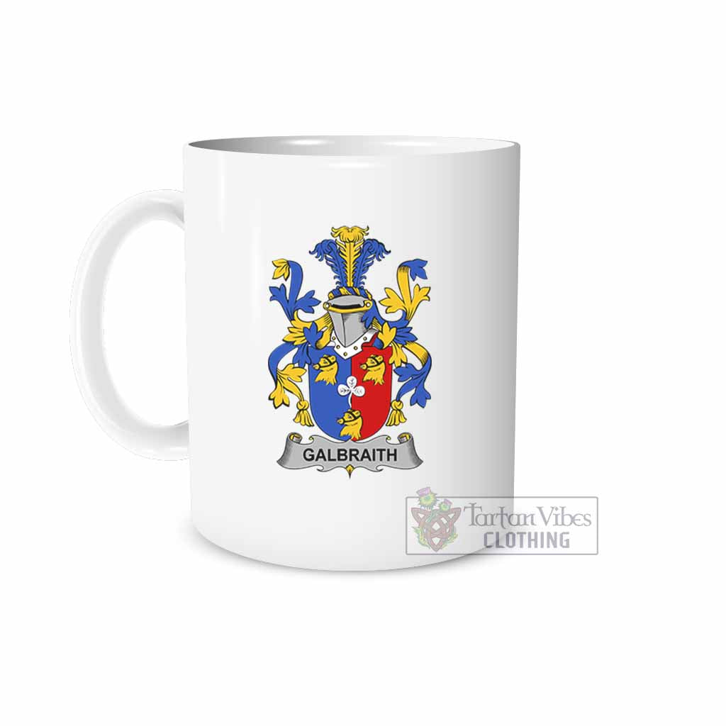 Tartan Vibes Clothing Galbraith Irish Clan Coat of Arms Ceramic Mug