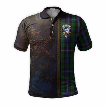 Galbraith Tartan Family Crest Polo Shirt Alba Gu Brath Be Brave Lion Ancient Style Kid - Tartan Vibes Clothing