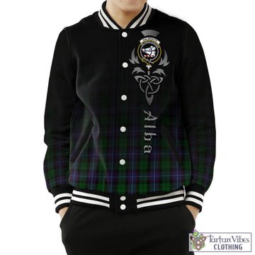 Galbraith Tartan Baseball Jacket Featuring Alba Gu Brath Family Crest Celtic Inspired