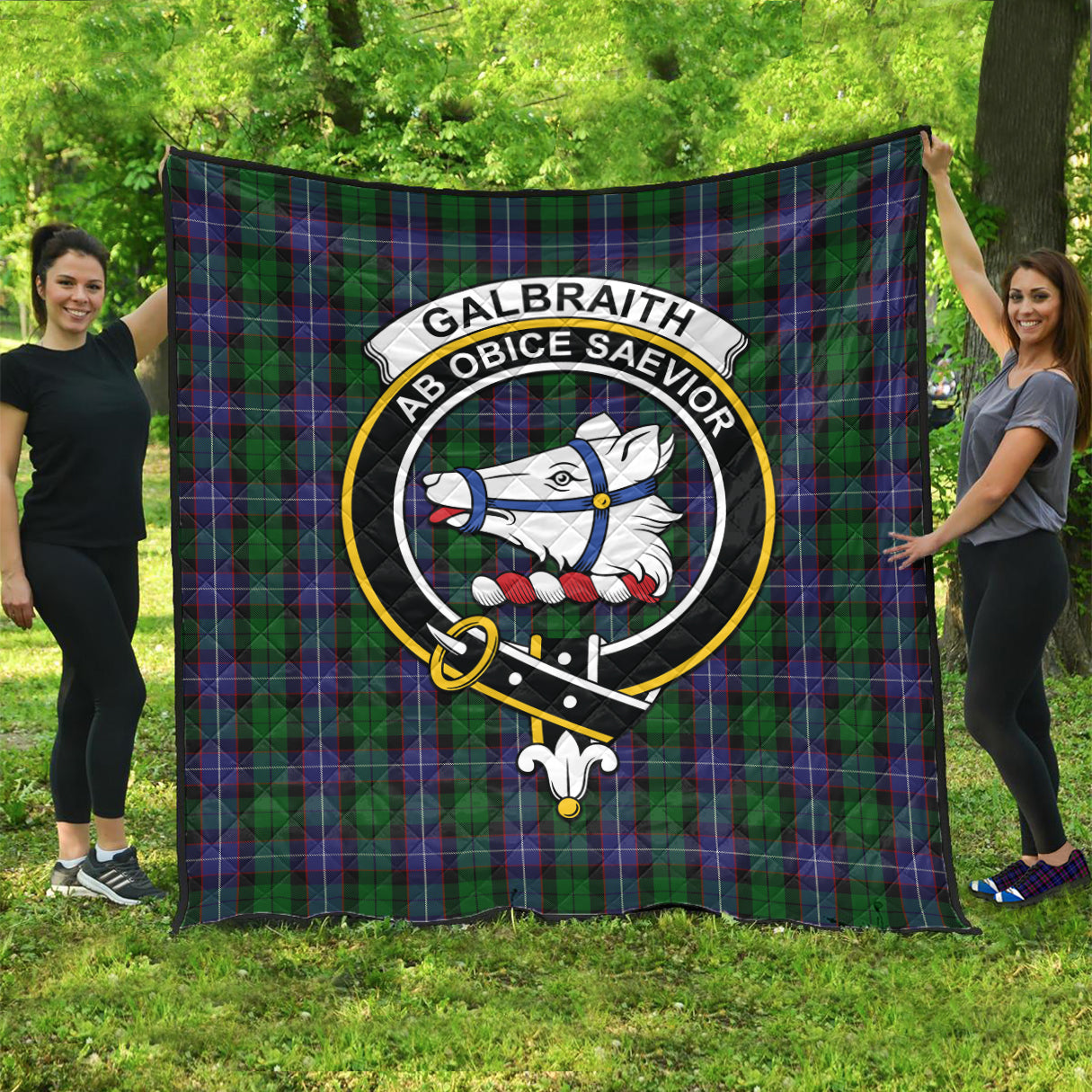 galbraith-tartan-quilt-with-family-crest