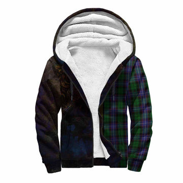 Galbraith Tartan Family Crest Sherpa Hoodie Alba Gu Brath Be Brave Lion Ancient Style Unisex S - Tartan Vibes Clothing