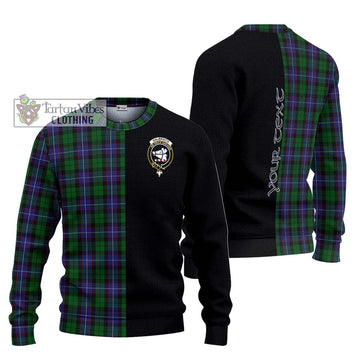 Galbraith Tartan Ugly Sweater with Family Crest and Half Of Me Style