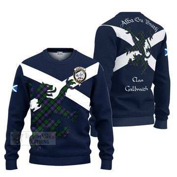 Galbraith Tartan Lion Rampant Ugly Sweater Proudly Display Your Heritage with Alba Gu Brath and Clan Name