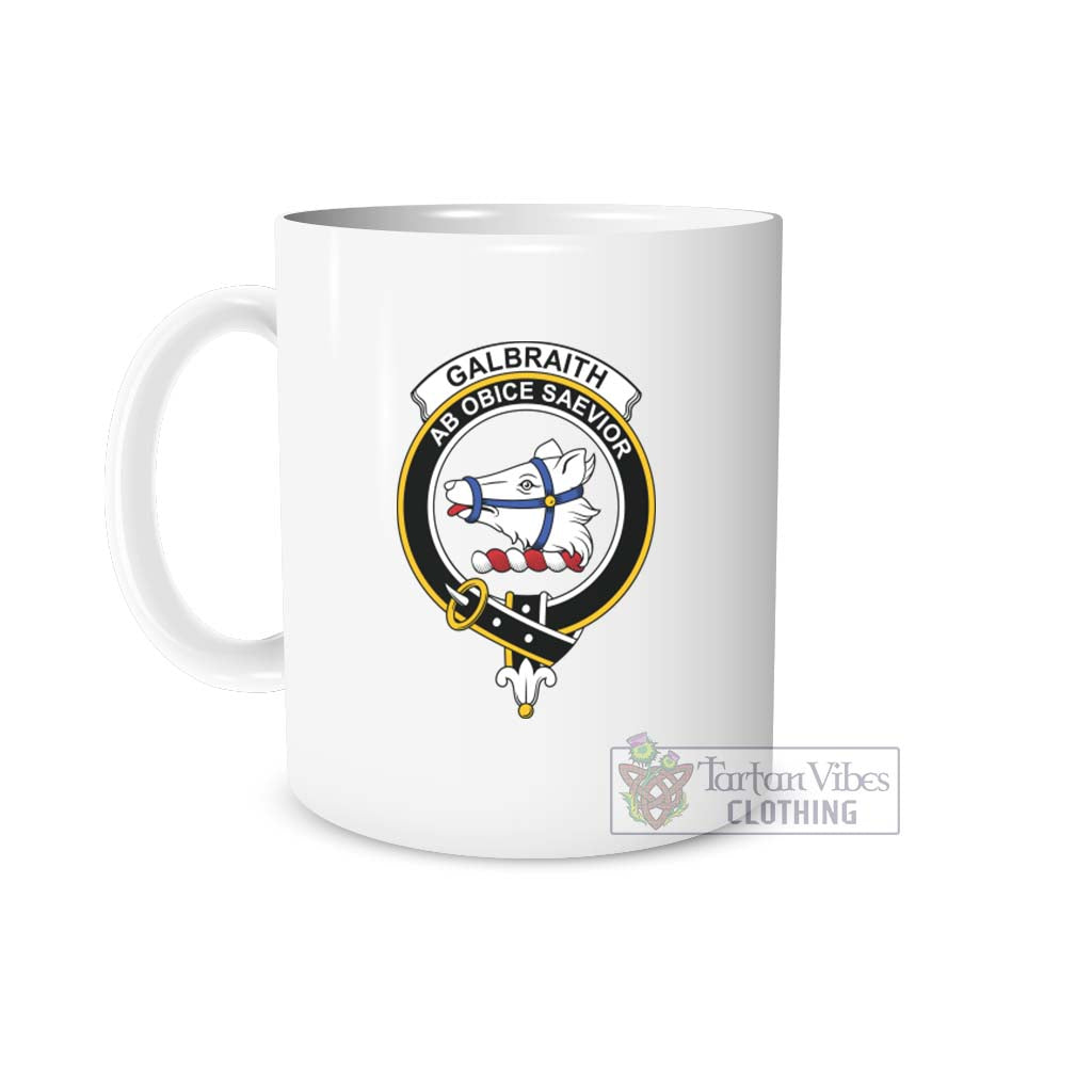 Galbraith Family Crest Ceramic Mug One Size 11oz size - 2D-tartanvibesclothing