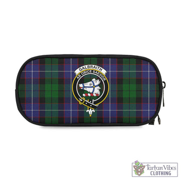 Galbraith Tartan Pen and Pencil Case with Family Crest