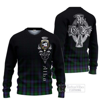 Galbraith Tartan Ugly Sweater Featuring Alba Gu Brath Family Crest Celtic Inspired