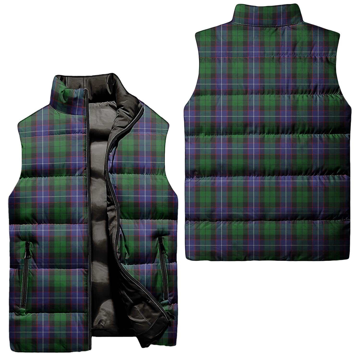 Galbraith Tartan Sleeveless Puffer Jacket Unisex - Tartanvibesclothing