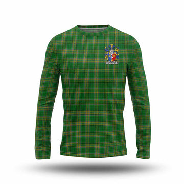 Galbraith Irish Clan Tartan Long Sleeve T-Shirt with Coat of Arms