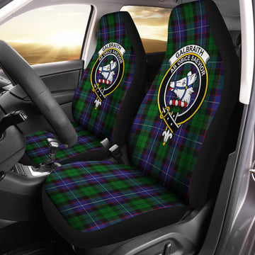 Galbraith Tartan Car Seat Cover with Family Crest