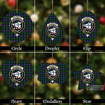 Galbraith Tartan Christmas Aluminium Ornament with Family Crest