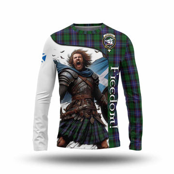 Galbraith Crest Tartan Long Sleeve T-Shirt Inspired by the Freedom of Scottish Warrior