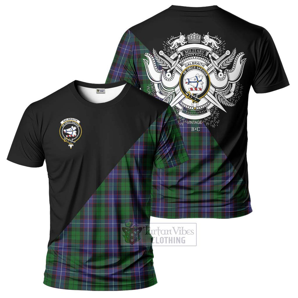 Galbraith Tartan T-Shirt with Family Crest and Military Logo Style Kid's Shirt - Tartanvibesclothing Shop