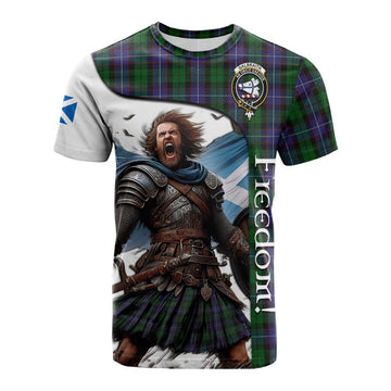 Galbraith Crest Tartan Cotton T-shirt Inspired by the Freedom of Scottish Warrior