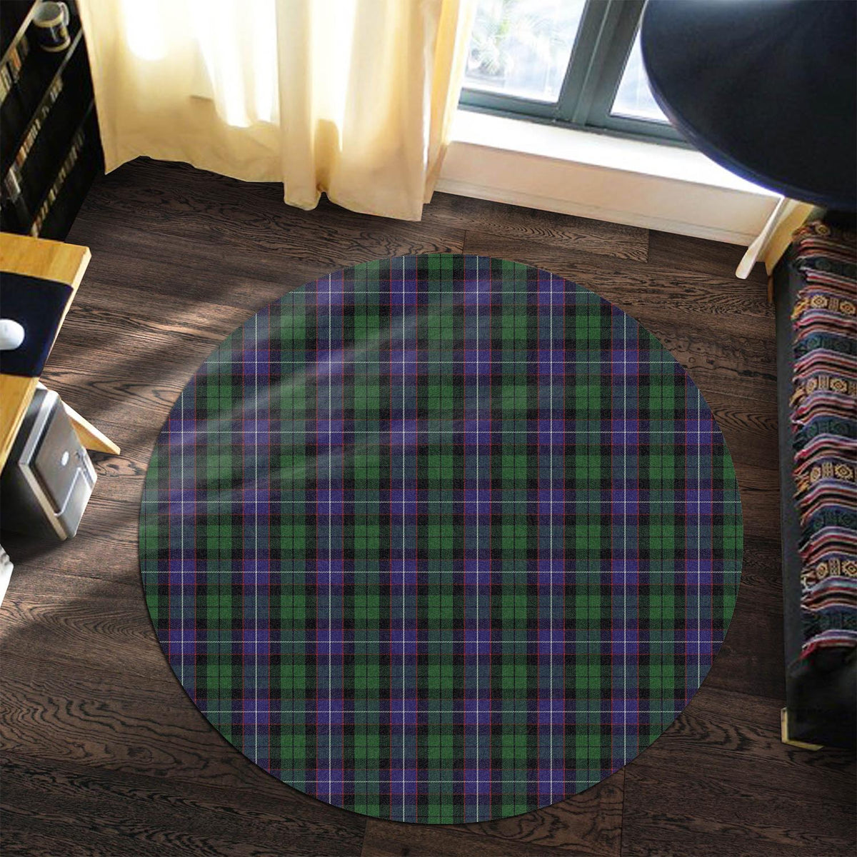 Galbraith Tartan Round Rug Premium Round Rug - Tartan Vibes Clothing