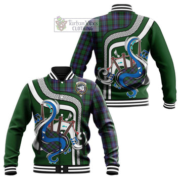 Galbraith Tartan Baseball Jacket with Epic Bagpipe Style