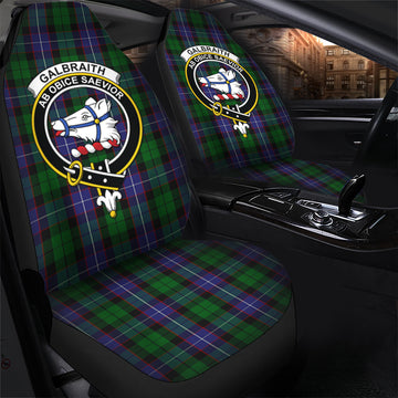 Galbraith Tartan Car Seat Cover with Family Crest