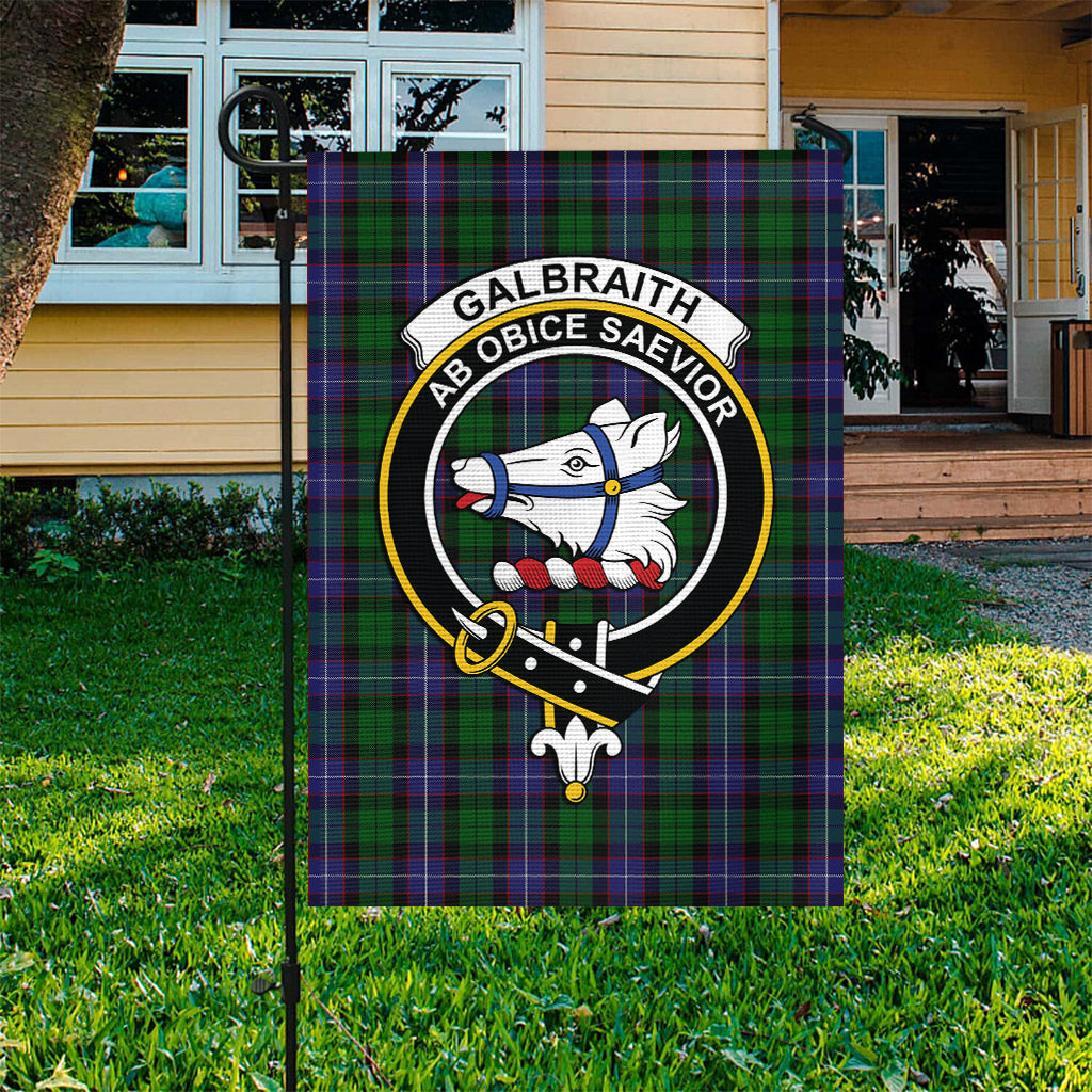Galbraith Tartan Garden Flag with Family Crest Garden Flag - Tartan Vibes Clothing