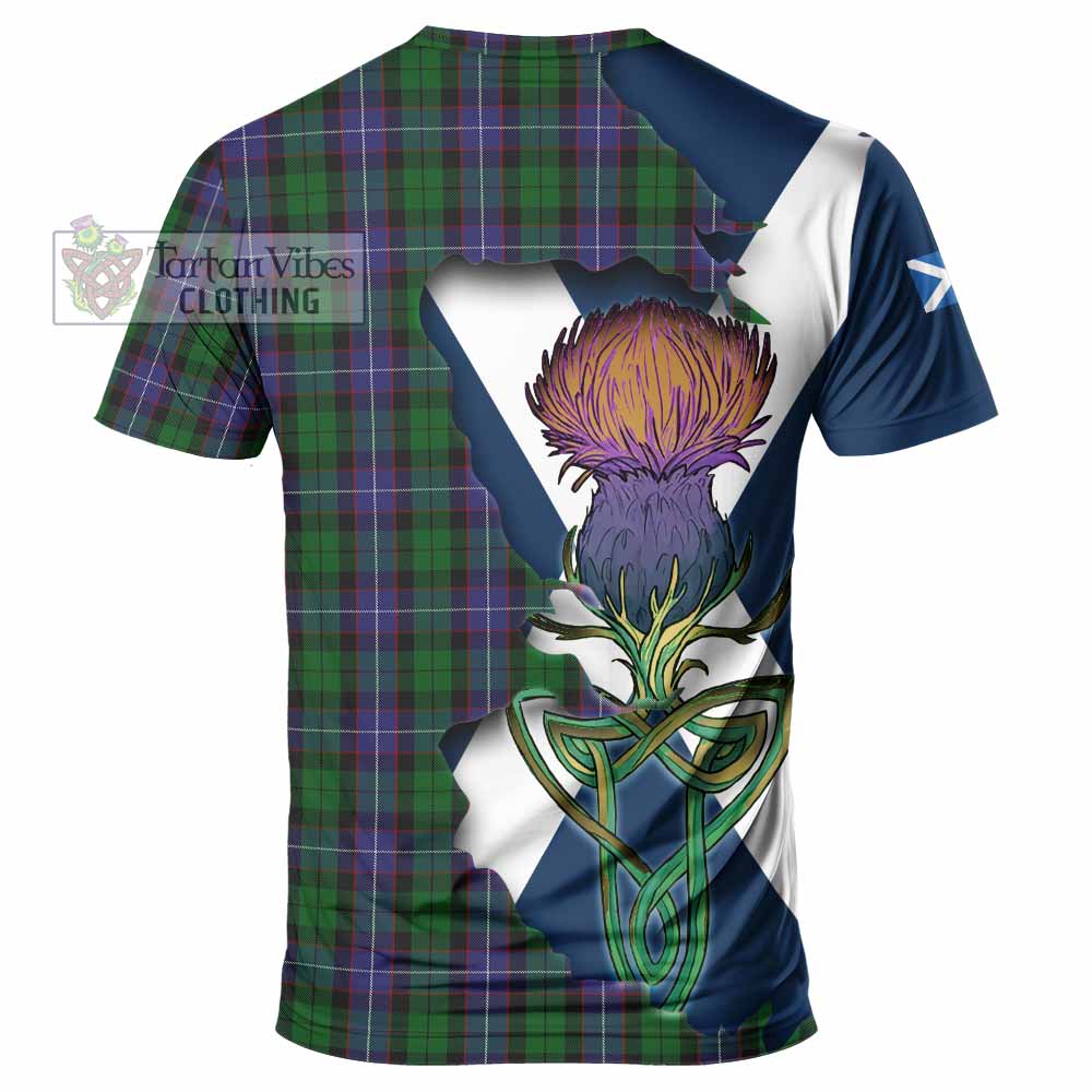 Galbraith Tartan Family Crest T-Shirt Scottish Thistle Celtic Inspired - Tartan Vibes Clothing