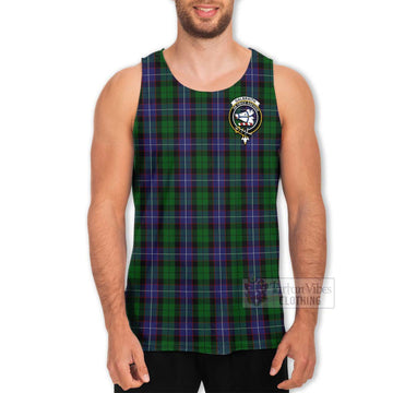 Galbraith Tartan Men's Tank Top with Family Crest Celtic Skull Style - Tartan Vibes Clothing