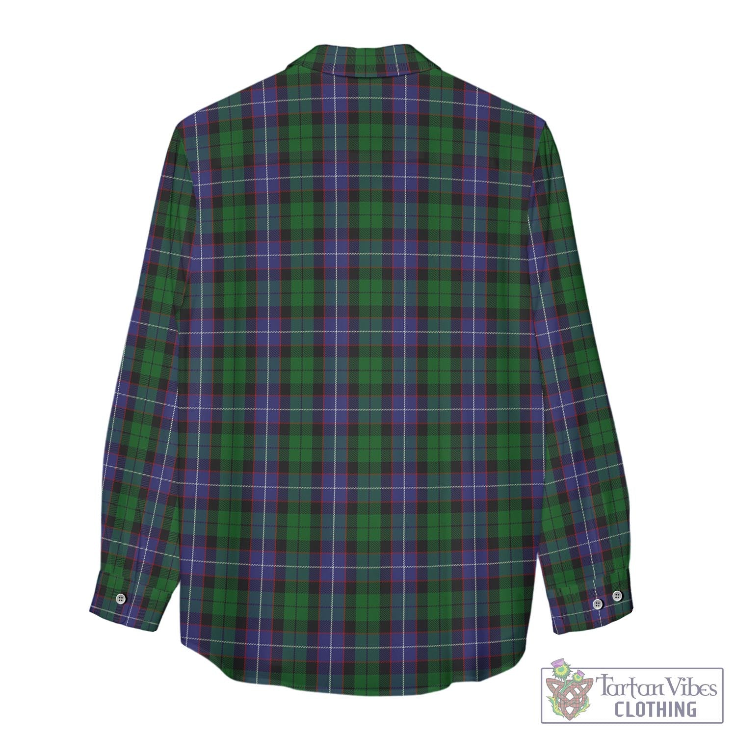 Tartan Vibes Clothing Galbraith Tartan Womens Casual Shirt with Family Crest