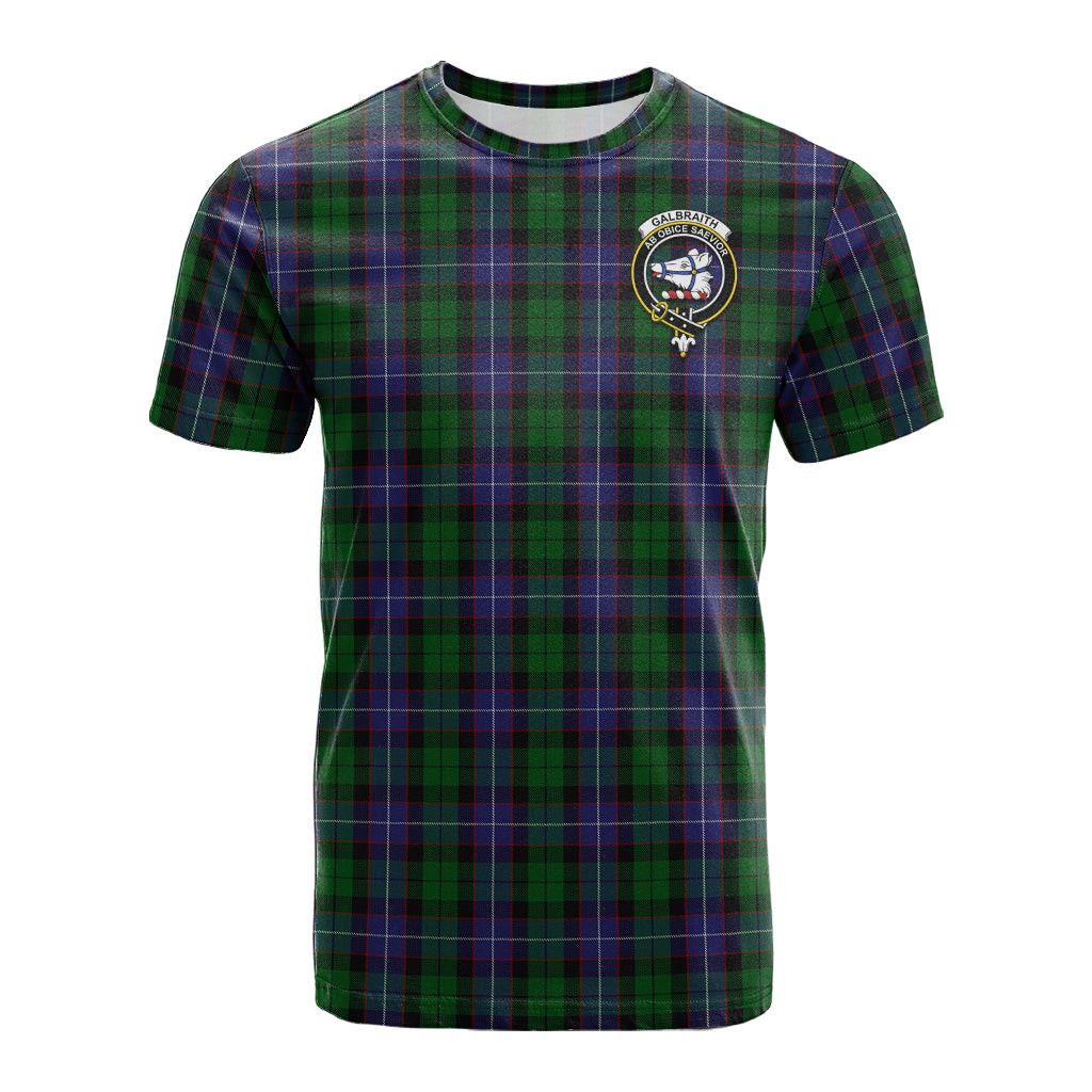 Galbraith Tartan T-Shirt with Family Crest - Tartan Vibes Clothing