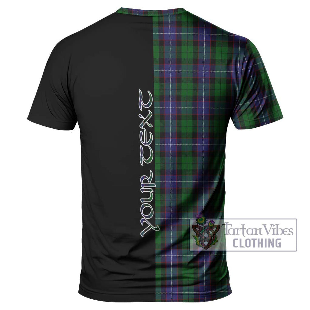 Galbraith Tartan T-Shirt with Family Crest and Half Of Me Style - Tartanvibesclothing Shop