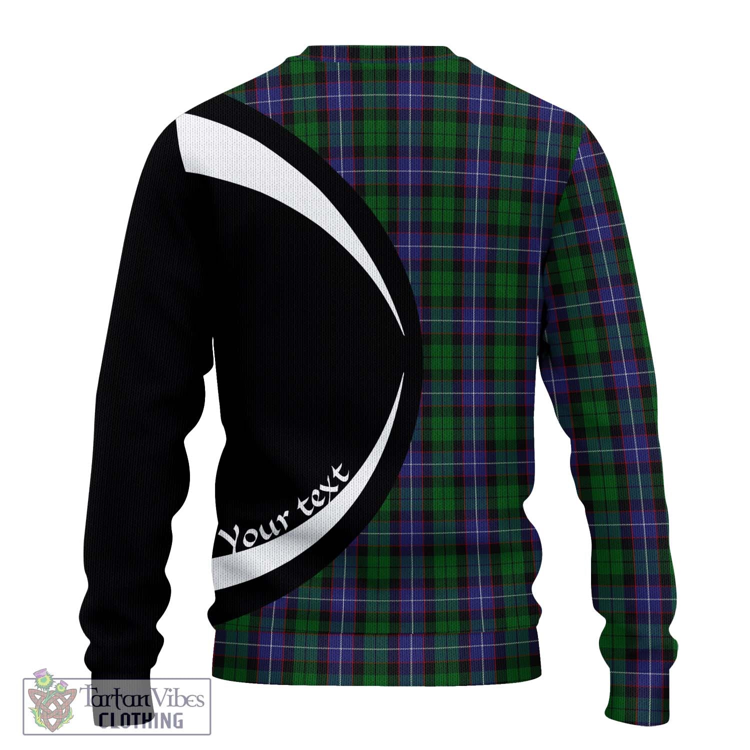 Galbraith Tartan Ugly Sweater with Family Crest Circle Style - Tartan Vibes Clothing