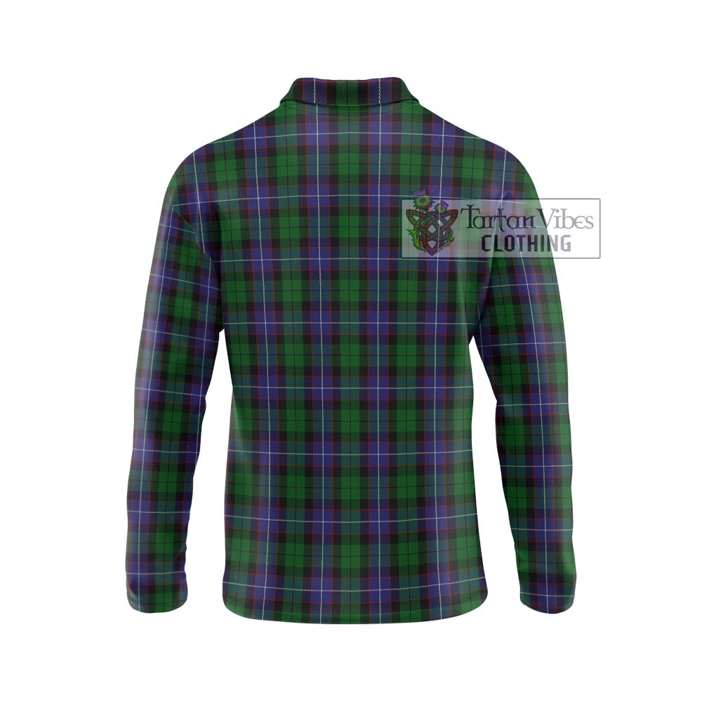 Galbraith Tartan Long Sleeve Polo Shirt with Family Crest DNA In Me Style - Tartanvibesclothing Shop