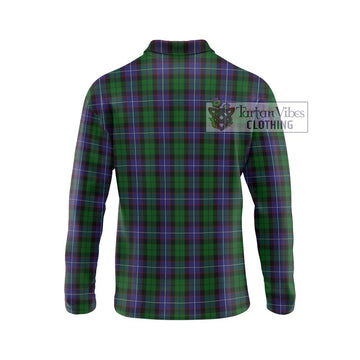 Galbraith Tartan Long Sleeve Polo Shirt with Family Crest DNA In Me Style