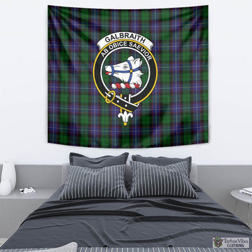 Galbraith Tartan Tapestry Wall Hanging and Home Decor for Room with Family Crest