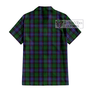 Galbraith Tartan Short Sleeve Button Shirt with Family Crest DNA In Me Style