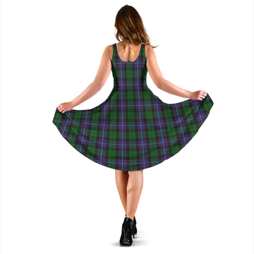 Galbraith Tartan Sleeveless Midi Womens Dress