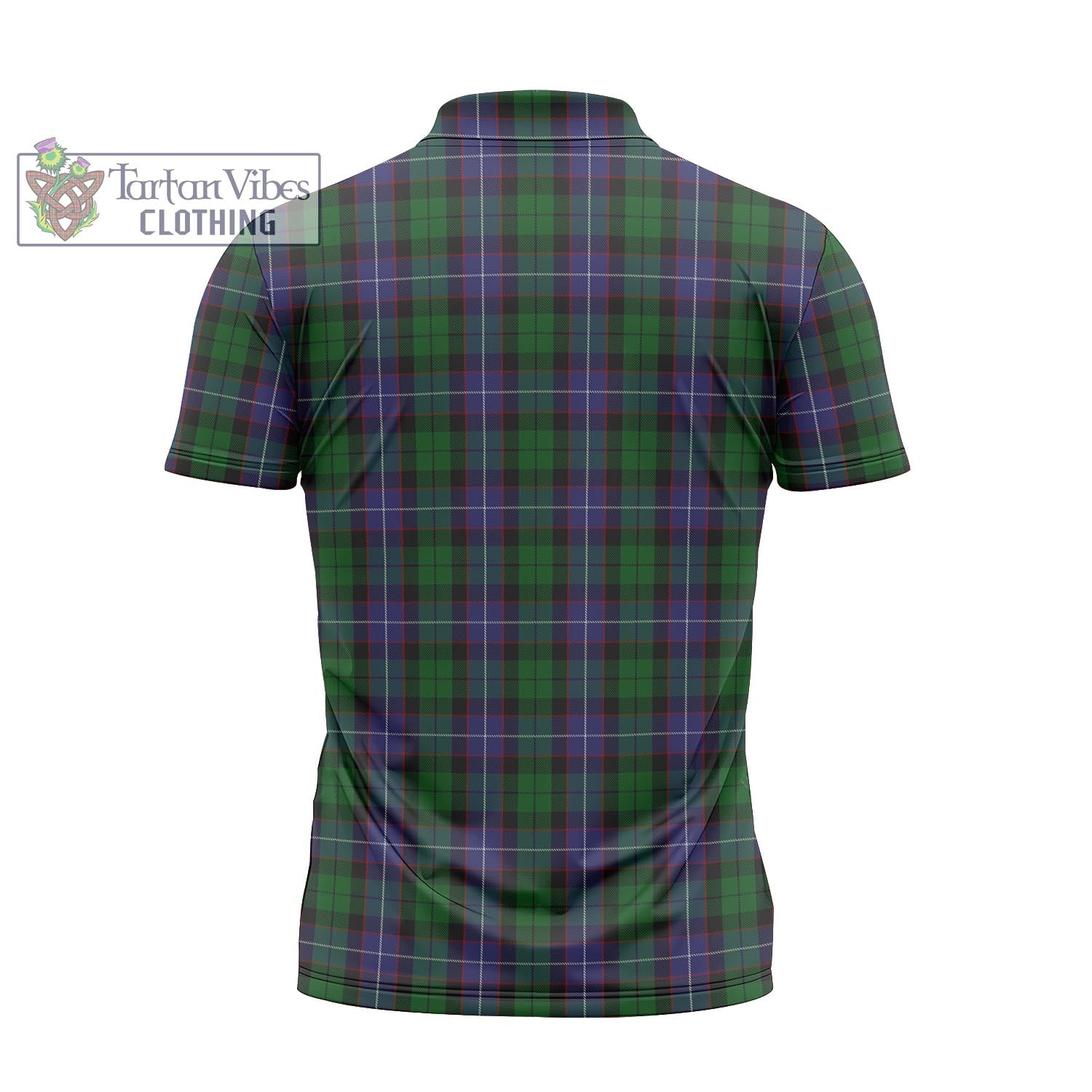 Tartan Vibes Clothing Galbraith Tartan Zipper Polo Shirt with Family Crest