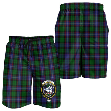 Galbraith Tartan Mens Shorts with Family Crest