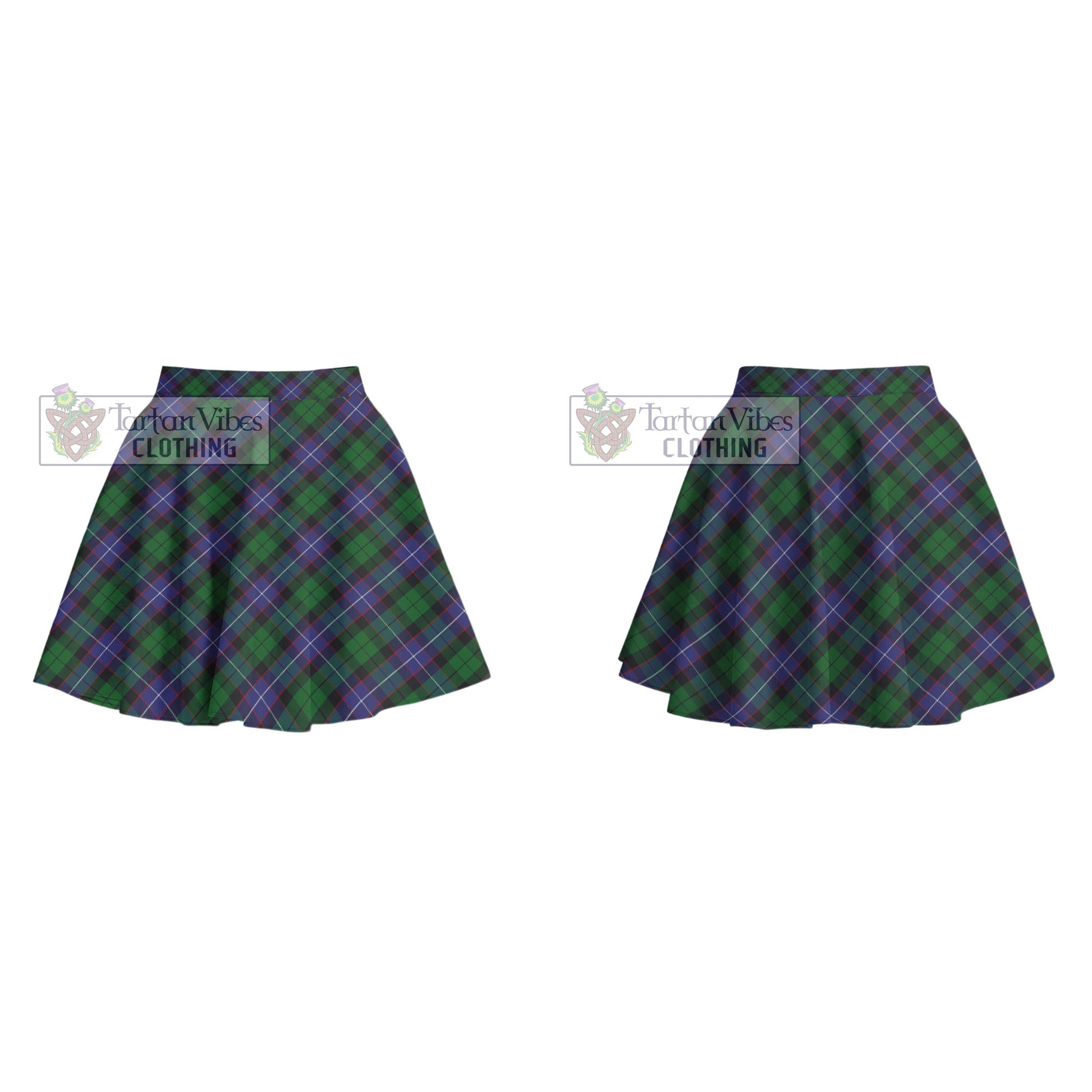 Tartan Vibes Clothing Galbraith Tartan Women's Plated Mini Skirt