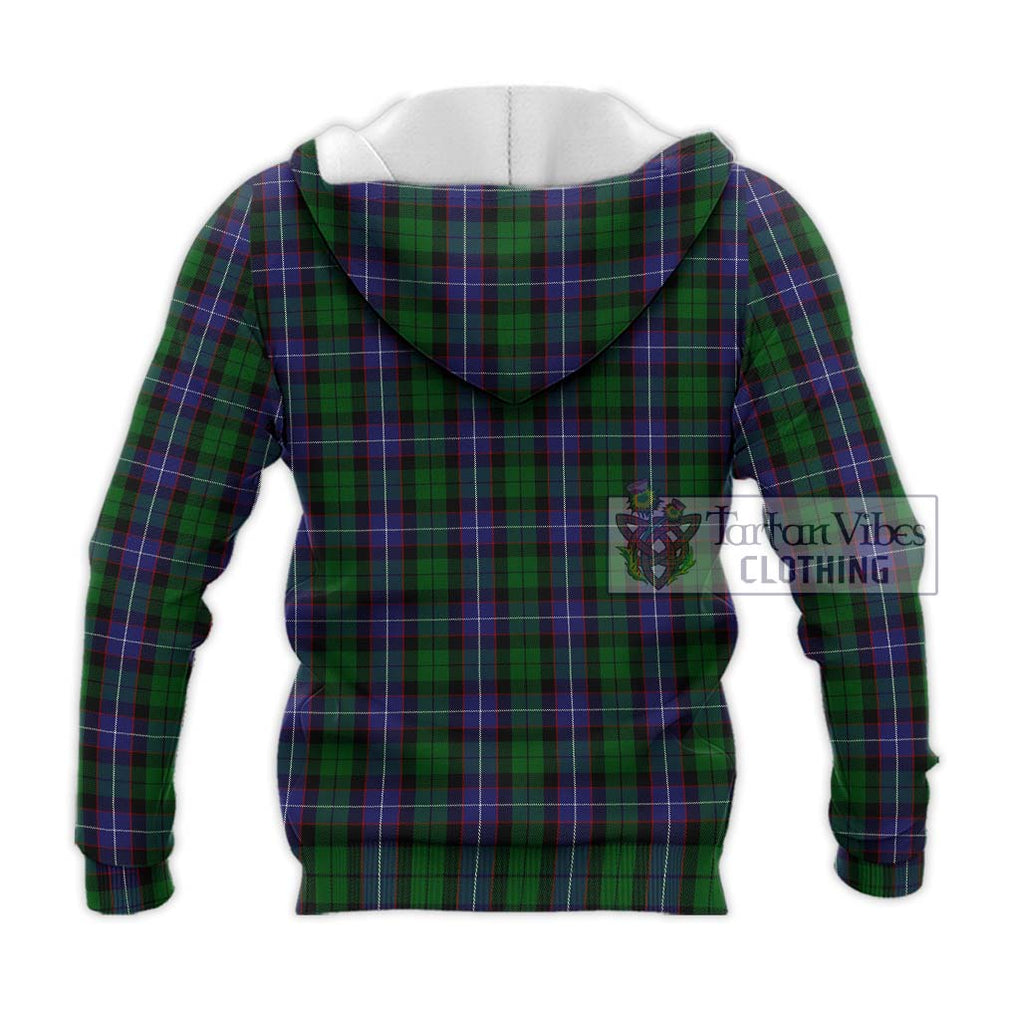 Galbraith Tartan Knitted Hoodie with Family Crest DNA In Me Style - Tartanvibesclothing Shop