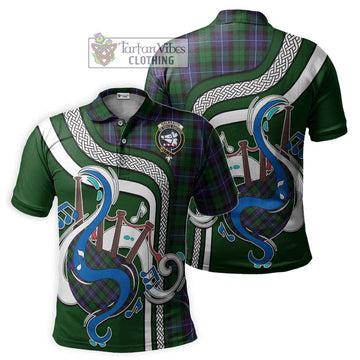 Galbraith Tartan Polo Shirt with Epic Bagpipe Style