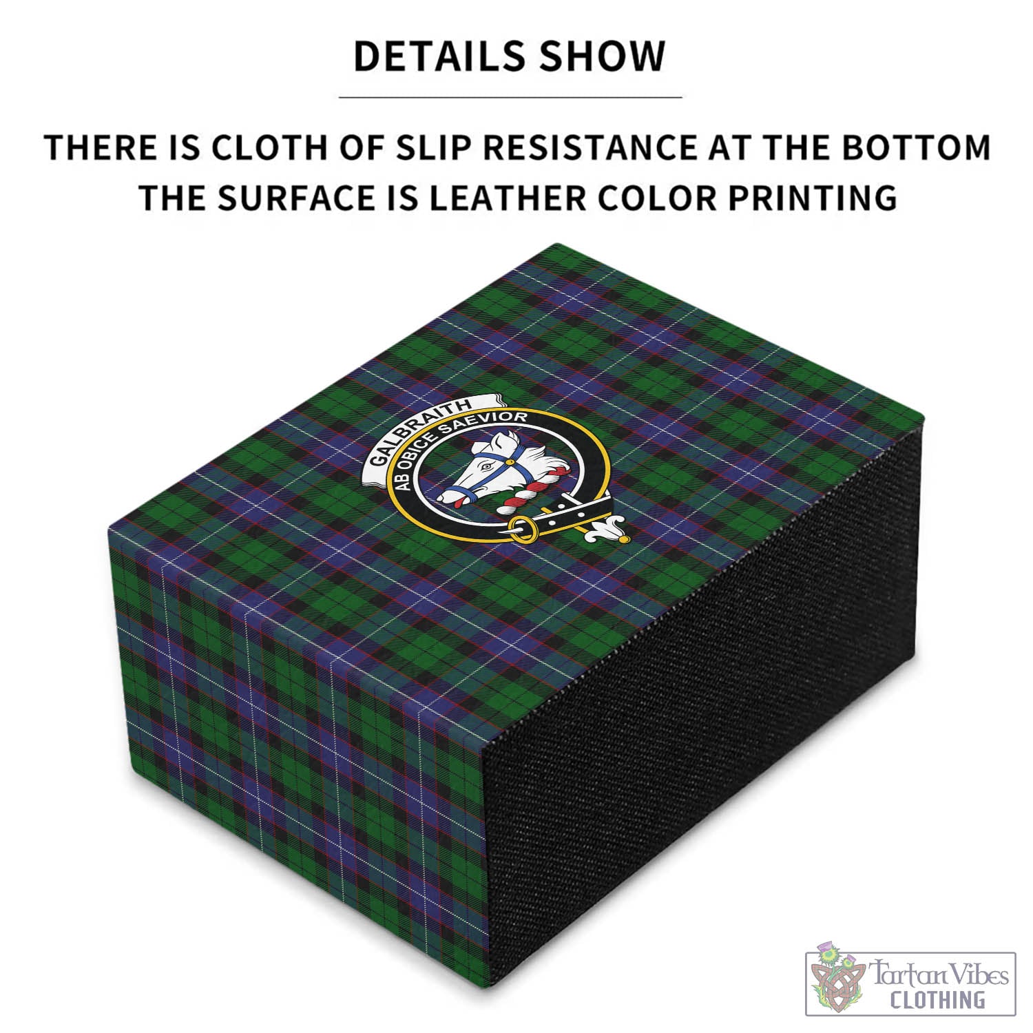 Tartan Vibes Clothing Galbraith Tartan Pen Holder with Family Crest