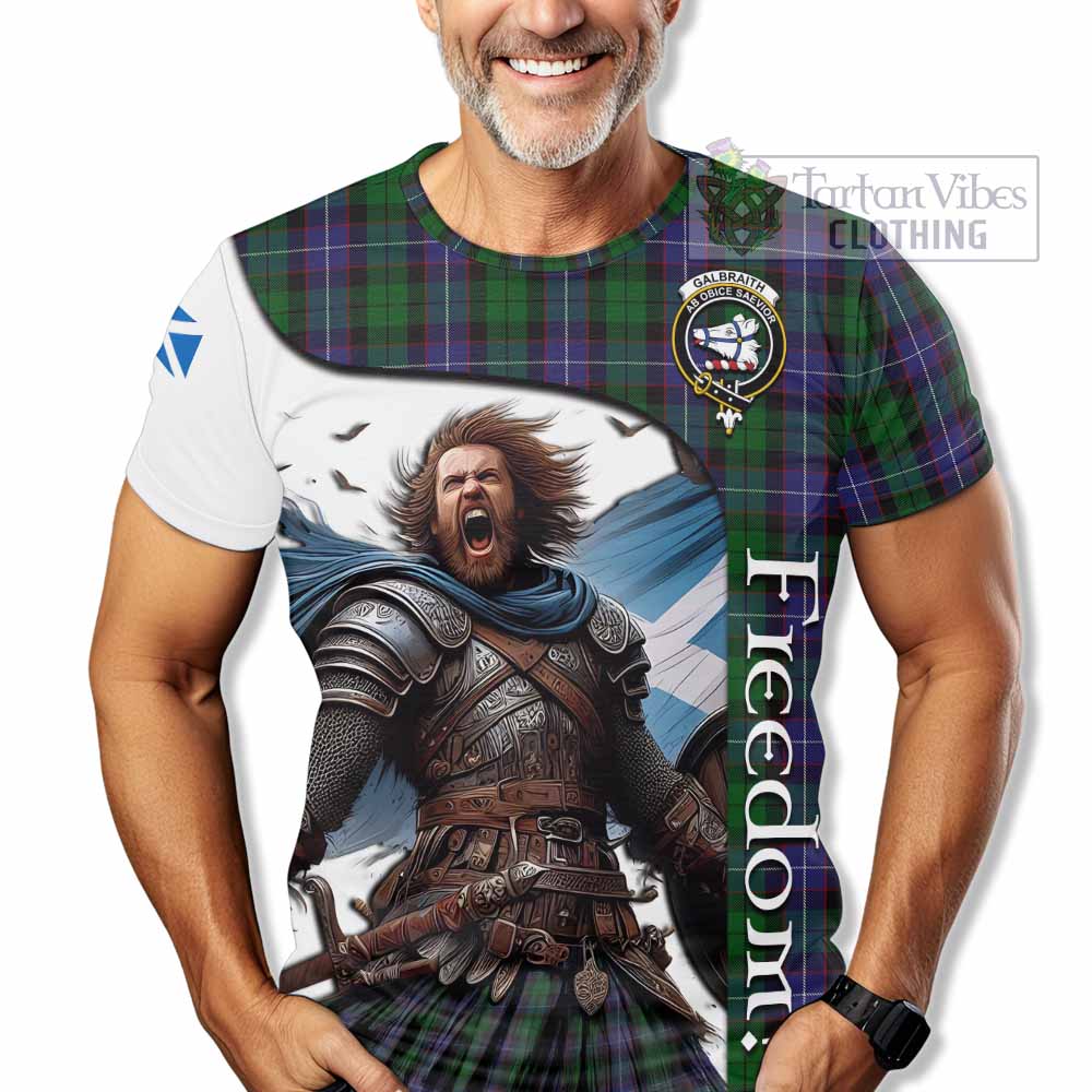 Galbraith Crest Tartan T-Shirt Inspired by the Freedom of Scottish Warrior