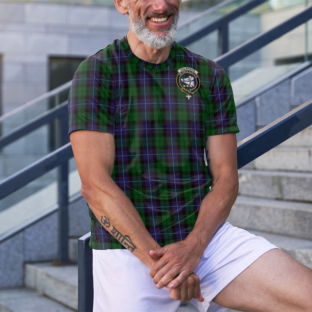 Galbraith Tartan T-Shirt with Family Crest - Tartan Vibes Clothing