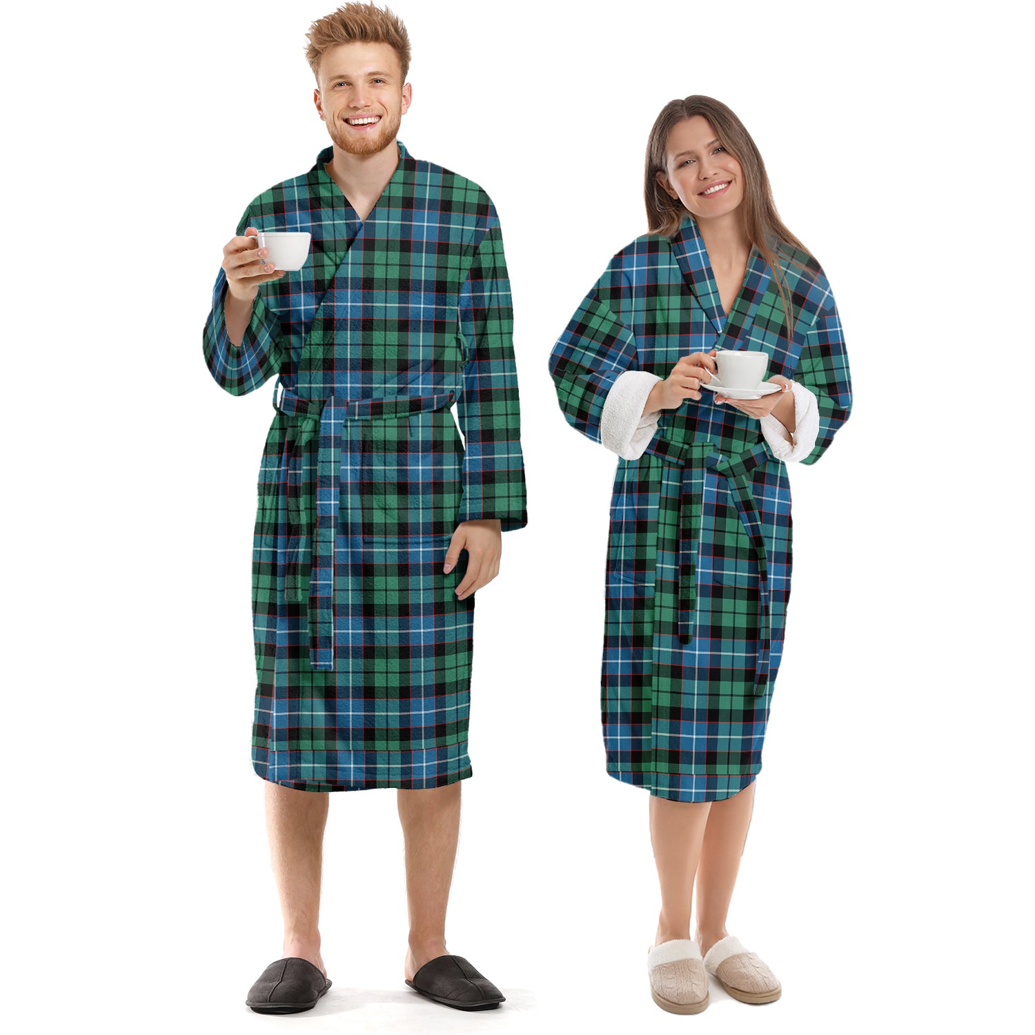 Galbraith Ancient Tartan Bathrobe Unisex S - Tartan Vibes Clothing