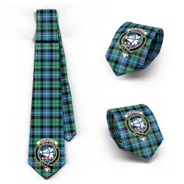 Galbraith Ancient Tartan Classic Necktie with Family Crest