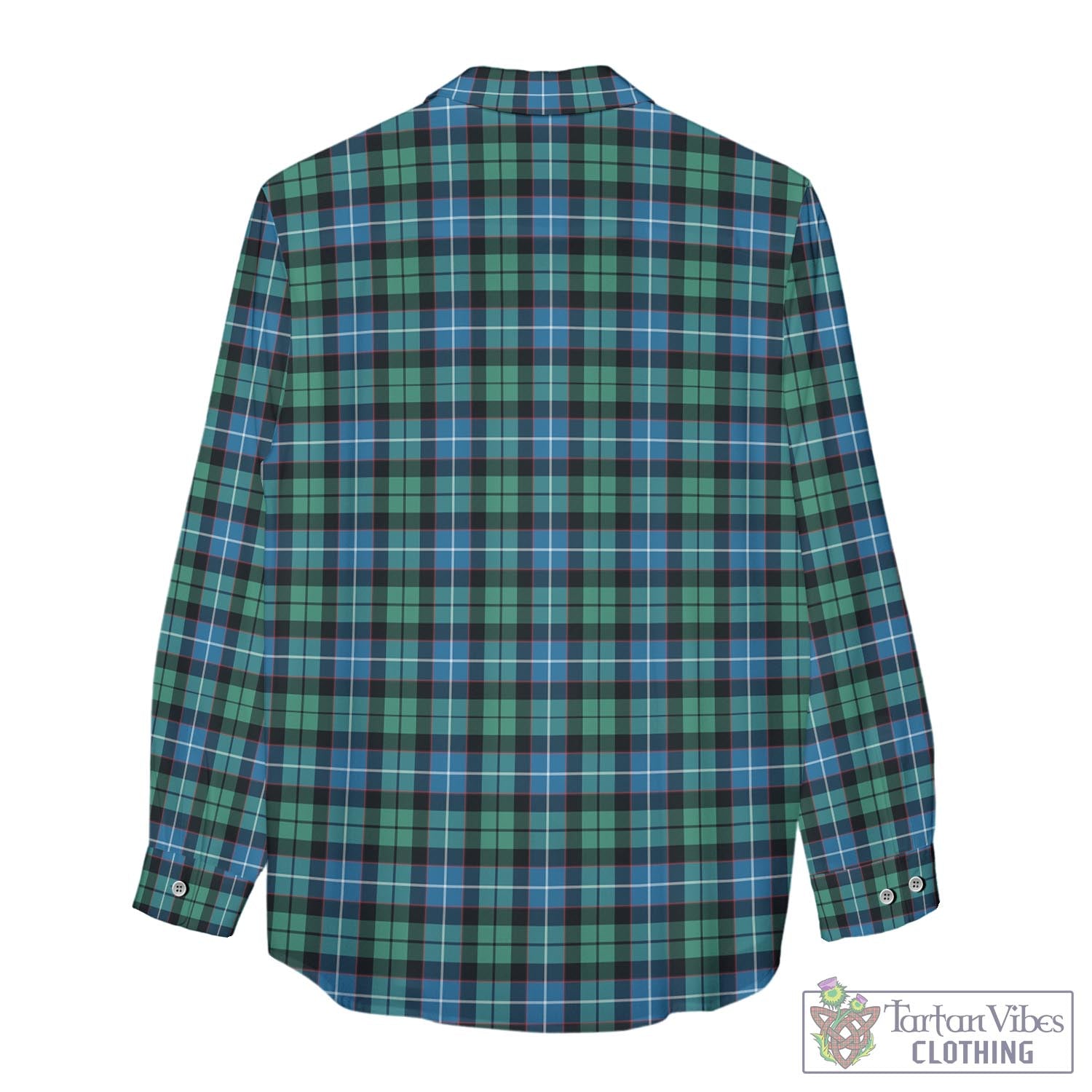 Tartan Vibes Clothing Galbraith Ancient Tartan Womens Casual Shirt with Family Crest