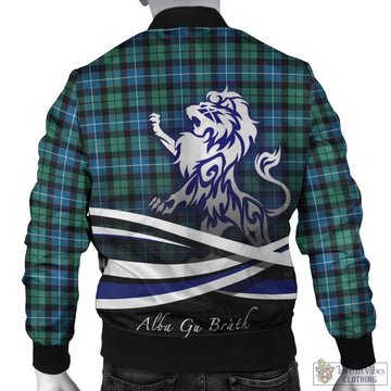 Galbraith Ancient Tartan Bomber Jacket with Alba Gu Brath Regal Lion Emblem