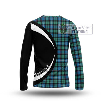 Galbraith Ancient Tartan Long Sleeve T-Shirt with Family Crest Circle Style