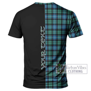 Galbraith Ancient Tartan T-Shirt with Family Crest and Half Of Me Style