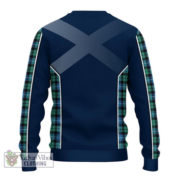 Galbraith Ancient Tartan Ugly Sweater with Family Crest and Lion Rampant Vibes Sport Style