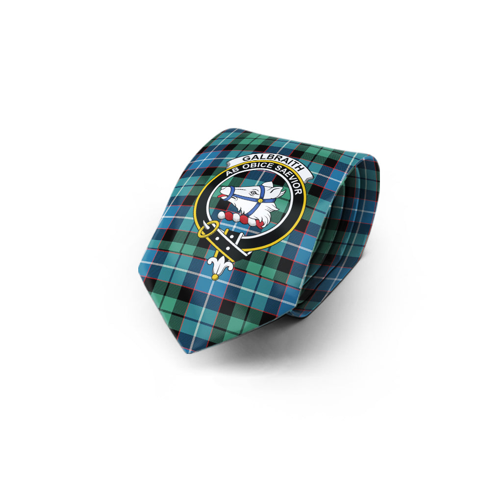 Galbraith Ancient Tartan Classic Necktie with Family Crest - Tartan Vibes Clothing