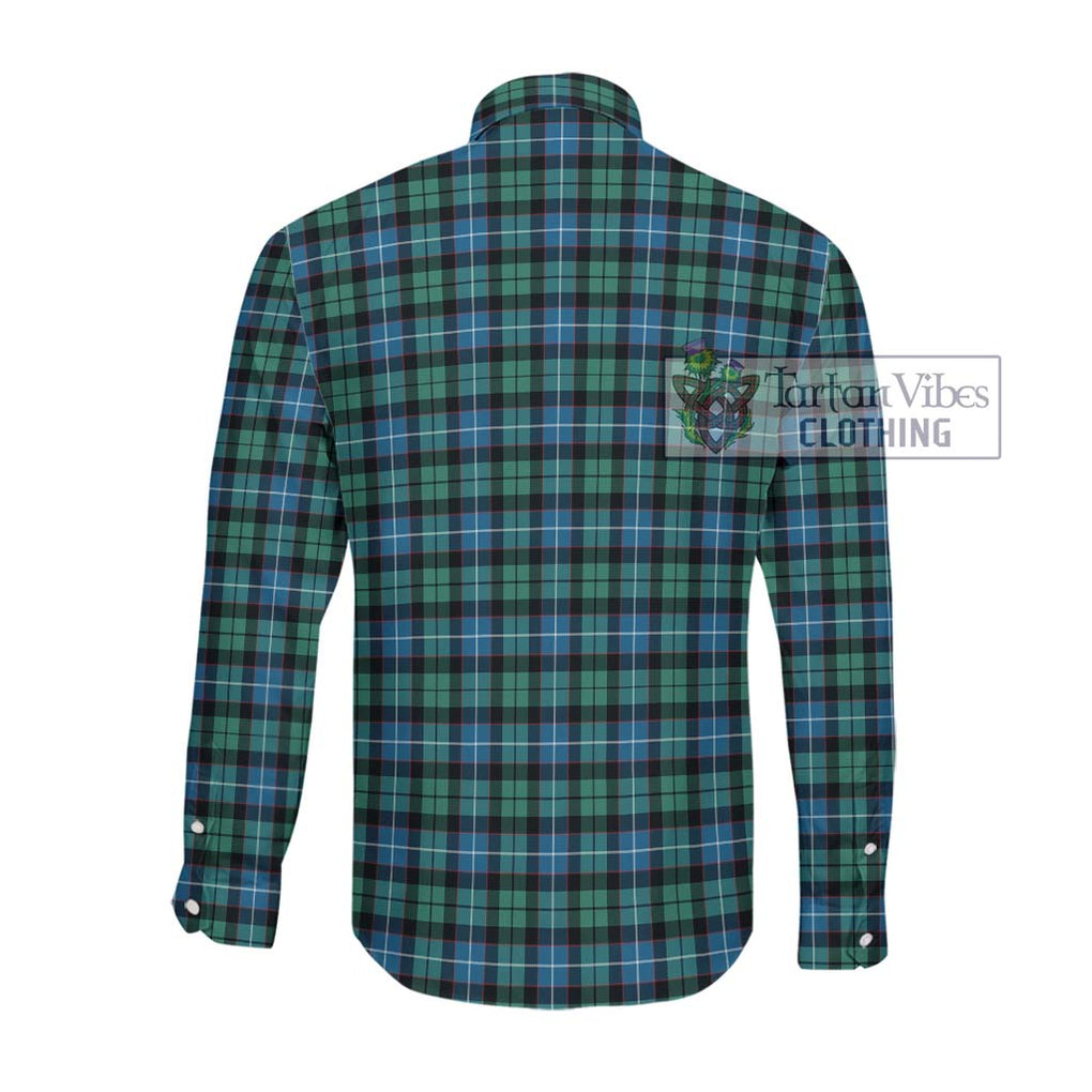 Galbraith Ancient Tartan Long Sleeve Button Shirt with Family Crest DNA In Me Style - Tartanvibesclothing Shop