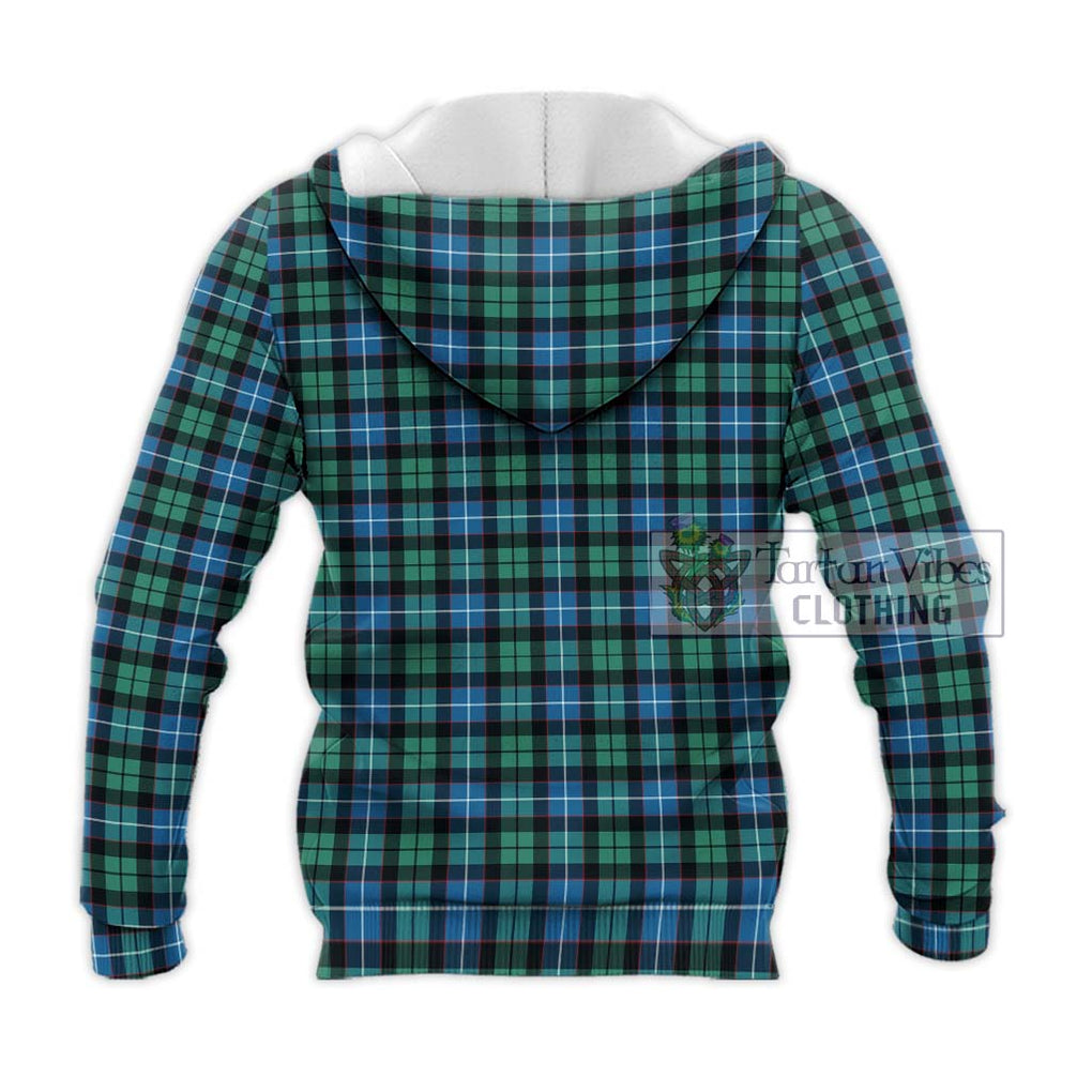 Galbraith Ancient Tartan Knitted Hoodie with Family Crest DNA In Me Style - Tartanvibesclothing Shop